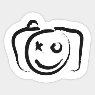 Happy Face Smile Click Sticker